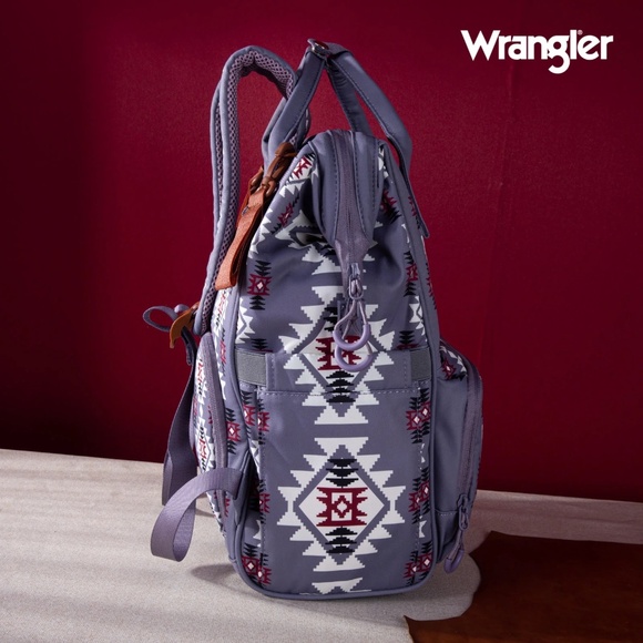 Wrangler Aztec Printed Callie Backpack - Lavender - Picture 3 of 6